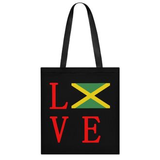 Generic Love Jamaican Flag Womens Tote Casual Shopping Bag Lightweight Shoulder Bags Hobos Handbag for Work Travel Daily 35x40cm
