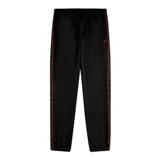 Fred Perry Contrast Tape Track Pant - Heren - Broeken - Zwart - Maat: M Katoen