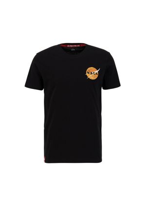 Alpha Industries T-Shirt ALPHA INDUSTRIES NASA Davinci T-Shirt, Herren, Gr. S, schwarz, Obermaterial: 100% Baumwolle, Shirts T-Shirt