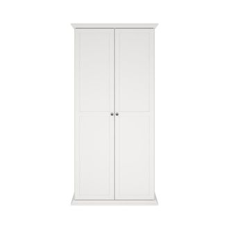 ebuy24 Armario de 2 puertas con marco H200 cm - Blanco