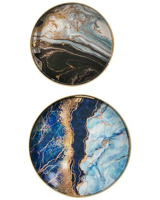 A&B Home Set Of 2 Decorative Trays