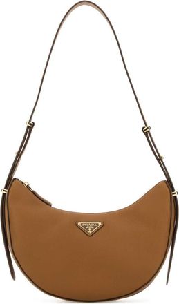 Prada Brown Logo Mini Shoulder Bag