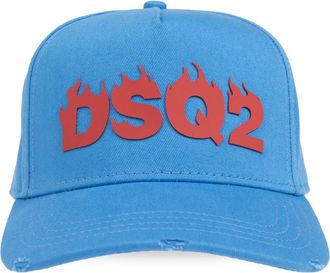 Dsquared2 Baseballpet - Heren - Petten - Blauw - ONE Size - Katoen - Accessoires