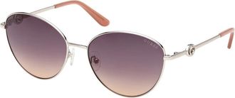 Guess Zonnebril met ronde glazen - Dames - Zonnebrillen - Roze - 58 MM - Accessoires