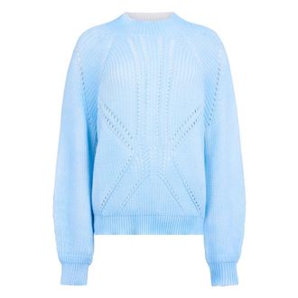 Moorer Dames, Truien, Blauw, Maat: XS Katoen