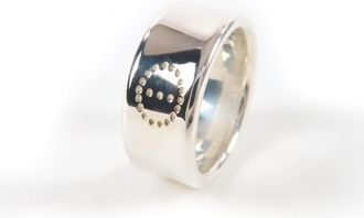 Herm&egrave;s Silver 925 Band Ring (Pre-Owned)