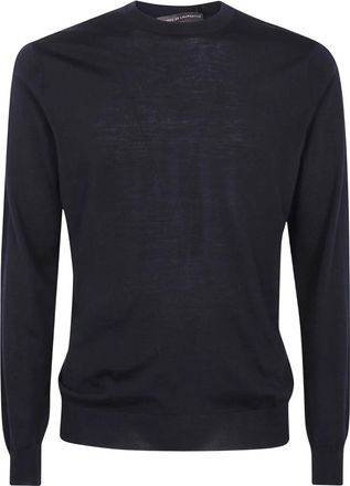 FILIPPO DE LAURENTIIS Gc 1Ml.rm 16R Ronde Hals Trui - Heren - Ronde hals truien - Zwart - M - Wol - Truien & Vesten