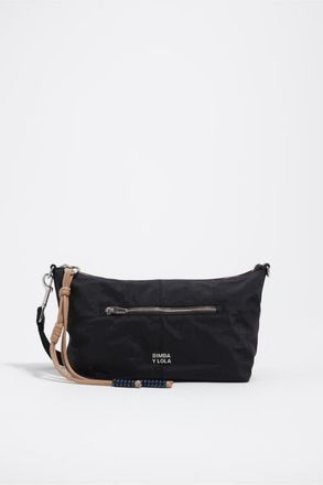 Bimba & Lola Nylon Trapecio Bag in Graphite at Nordstrom