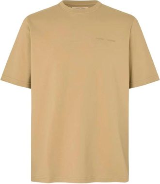 Sams&oslash;e & Sams&oslash;e Tops, Heren, Beige, M, Katoen, Sajesper T-Shirt