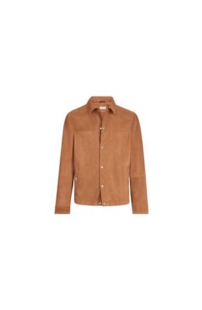 Brunello Cucinelli Suede jacket in Cognac at Nordstrom, Size Xxx-Large Eu