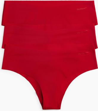 H&M 3er-Pack Sport-Hipster mit DryMove - Red