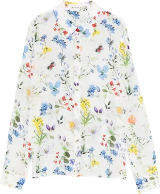Alice & Olivia Womens Willa Printed Blouse