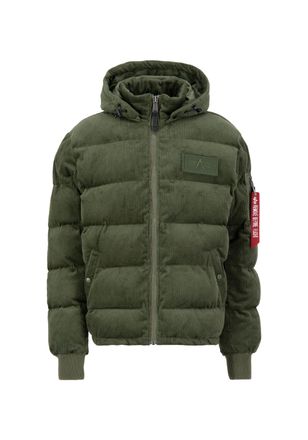 Alpha Industries Winterjacke ALPHA INDUSTRIES Puffer Cord, Herren, Gr. XXL, gr&uuml;n (sage, gr&uuml;n), Obermaterial: 100% Polyester; Futter: 100% Polyester; F&uuml;llung: 100% Poly