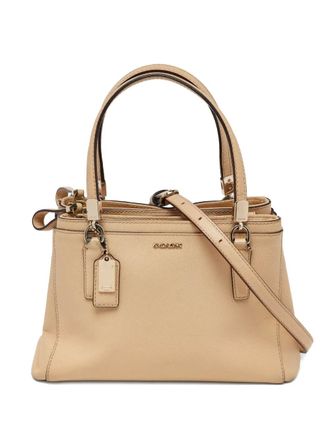 Coach Christie kleine leren handtas - Beige