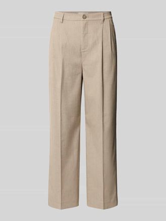 Casual Friday Casual Friday Hose mit Streifenmuster und B&uuml;gelfalten Modell GRANT in Beige, Gr&ouml;&szlig;e 29/30
