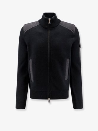 Moncler Cardigan in lana vergine con patch Logo - MONCLER - gender_Man