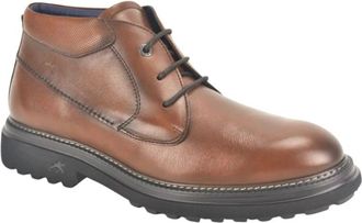 Fluchos Bruin Leder Enkel Bott. N. DZ - Heren - Veterlaarzen - Bruin - 44 EU - Schoenen