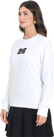 Versace Jeans Couture Donna, Felpe, Bianco, XL, new