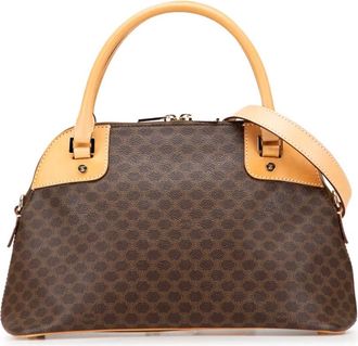 Celine Borsa a tracolla in tela cerata Macadam 2007 - Marrone