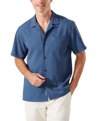 Tommy Bahama Coastal Breeze Check Silk-Blend Shirt