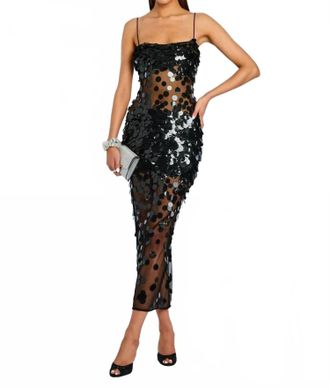 Retrof&ecirc;te Mischa Sequin Dress In Black