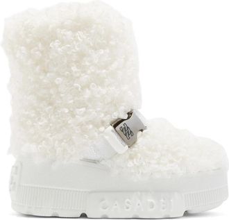 Casadei Yeti Boot - Dames - Winterlaarzen - Wit - 39 EU - Leer - Schoenen