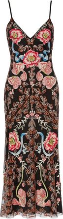 Temperley London Abito midi Bilbao Strappy - Nero