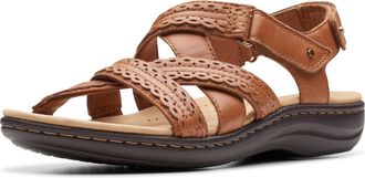 Clarks Womens Laurieann Rena Flat Sandal, Tan Combi, 5.5 UK