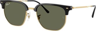 Ray-Ban RB4416 New Clubmaster Polarized 601/58 Mens Sunglasses Gold Size 51