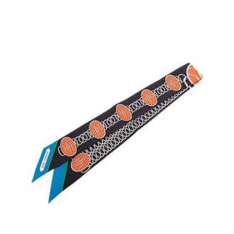 Herm&egrave;s Pre-owned Scarves, unisex, Black, Size: ONE SIZE Pre-owned Twilly Scarf