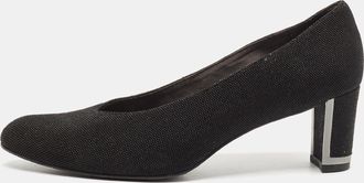 Stuart Weitzman Black Solar Goosebump Pumps