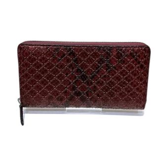 Fendi Pre-owned Wallets, female, Red, Size: ONE SIZE Pre-owned Zucca Canvas Leather Long Wallet