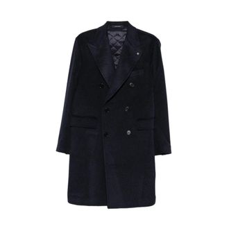 Tagliatore Single-Breasted Coats - Heren - Mantel - Blauw - XL - Jassen