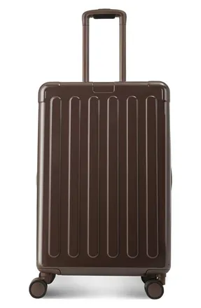 Hedgren Nostos Glossy Medium Spinner Suitcase in Espresso at Nordstrom