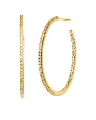 Genevive 14K Over Silver Cz Earrings