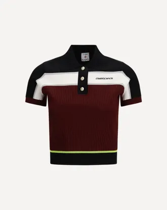 Casablanca Striped short-sleeve polo Shirt Female L