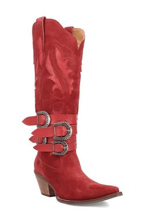 Dingo Buck Wild Knee High Western Boot in Red at Nordstrom, Size 6.5