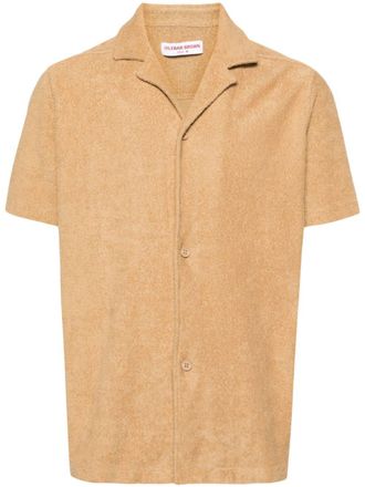 Orlebar Brown Howell towelling-finish shirt - Neutrals
