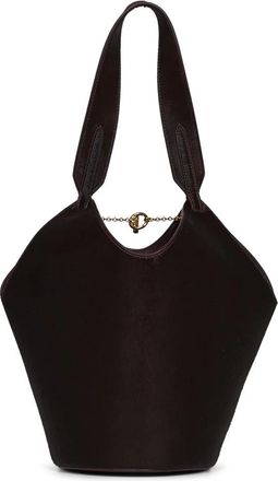 Khaite Mini Lotus Tote - Dames - Handtassen - Paars - ONE Size - Leer - Tassen