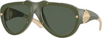 Burberry BE4433U 413871 Mens Sunglasses Green Size 57