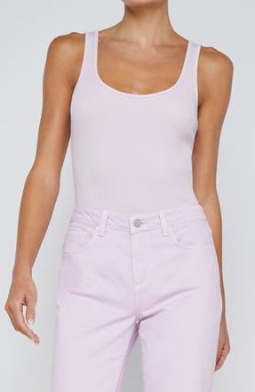 L'agence Nica Scoop Neck Tank Bodysuit in Pale Orchi at Nordstrom Rack, Size Xx-Small