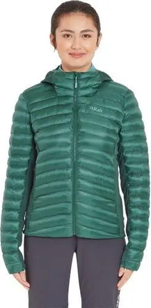 RAB Cirrus Flex 2.0 Hooded Jacket - Womens in Eucalyptus/green Slate at Nordstrom, Size X-Small