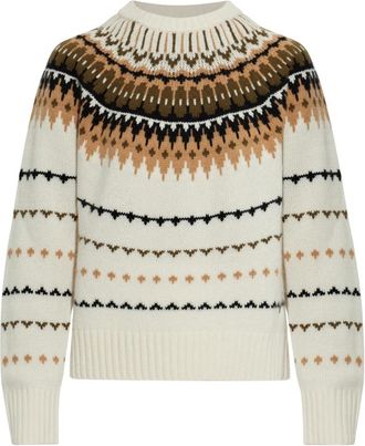 Bogner Cashmere Sweater Ina - Dames - Cashmere truien - Beige - L - Wol - Truien & Vesten