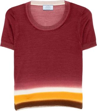 Prada Top dégradé - Rosso