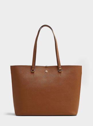 Lauren Ralph Lauren Womens Karly textured leather tote bag