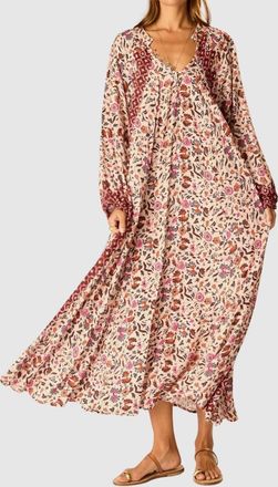 Natalie Martin Fiore Midi Dress In Wildflower Spice