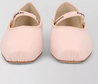 Repetto ballerina shoes square toe flat sole strap