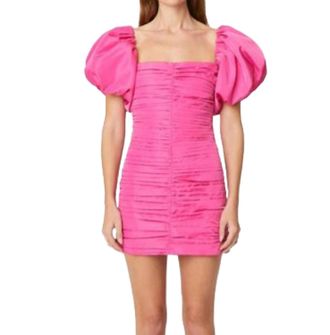 Rhode Resort Suzette Dress In Malibu Pink