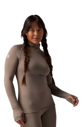 Backcountry Pines Micrrid Ultra-Lt Baselayer Balaclava Top - Womens in Fallen Rock at Nordstrom, Size X-Small