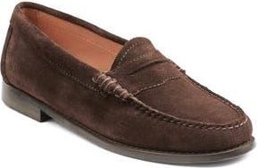 G.H. Bass & Co. Whitney Penny Loafer in Chocolate Brown Suede at Nordstrom Rack, Size 5